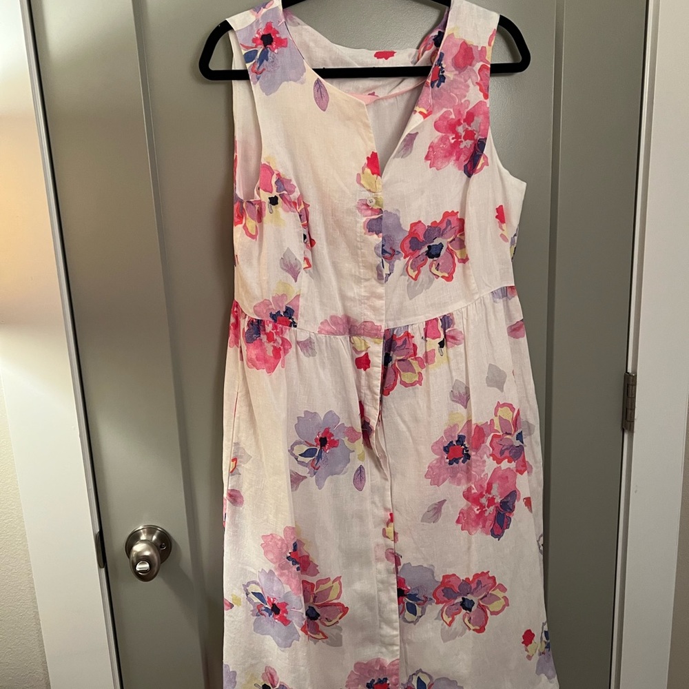 Joules Button Down Dress Euc